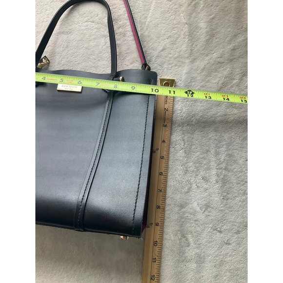 Kate Spade Arbour Hill Kyra Sweetheart Crossbody Hand Bag Black Pink Leather*Rea - Picture 13 of 16